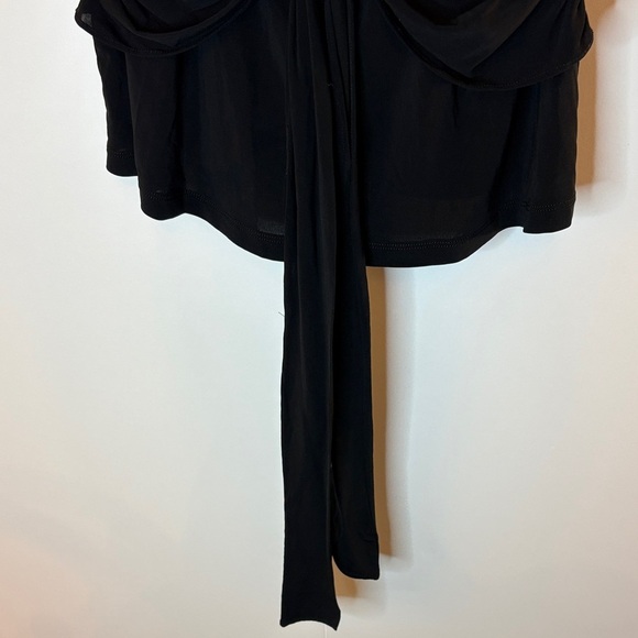 BCBGMaxAzria Black Drape Blouse - Picture 7 of 8